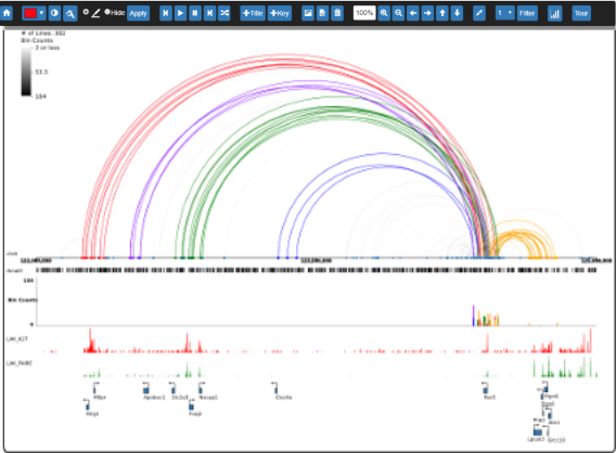 An example image of my Rainbow HiC App Graphing
